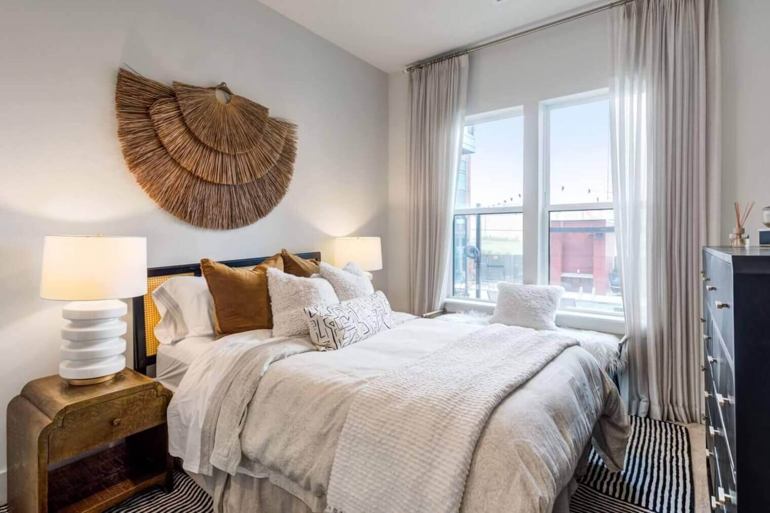 bedroom at the margaux apartments for rent nashville